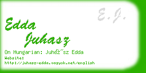 edda juhasz business card